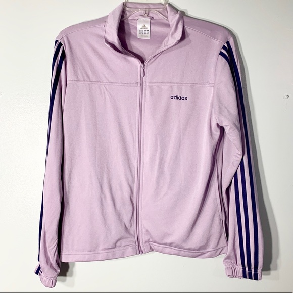 Adidas Purple Stripe Track Jacket 